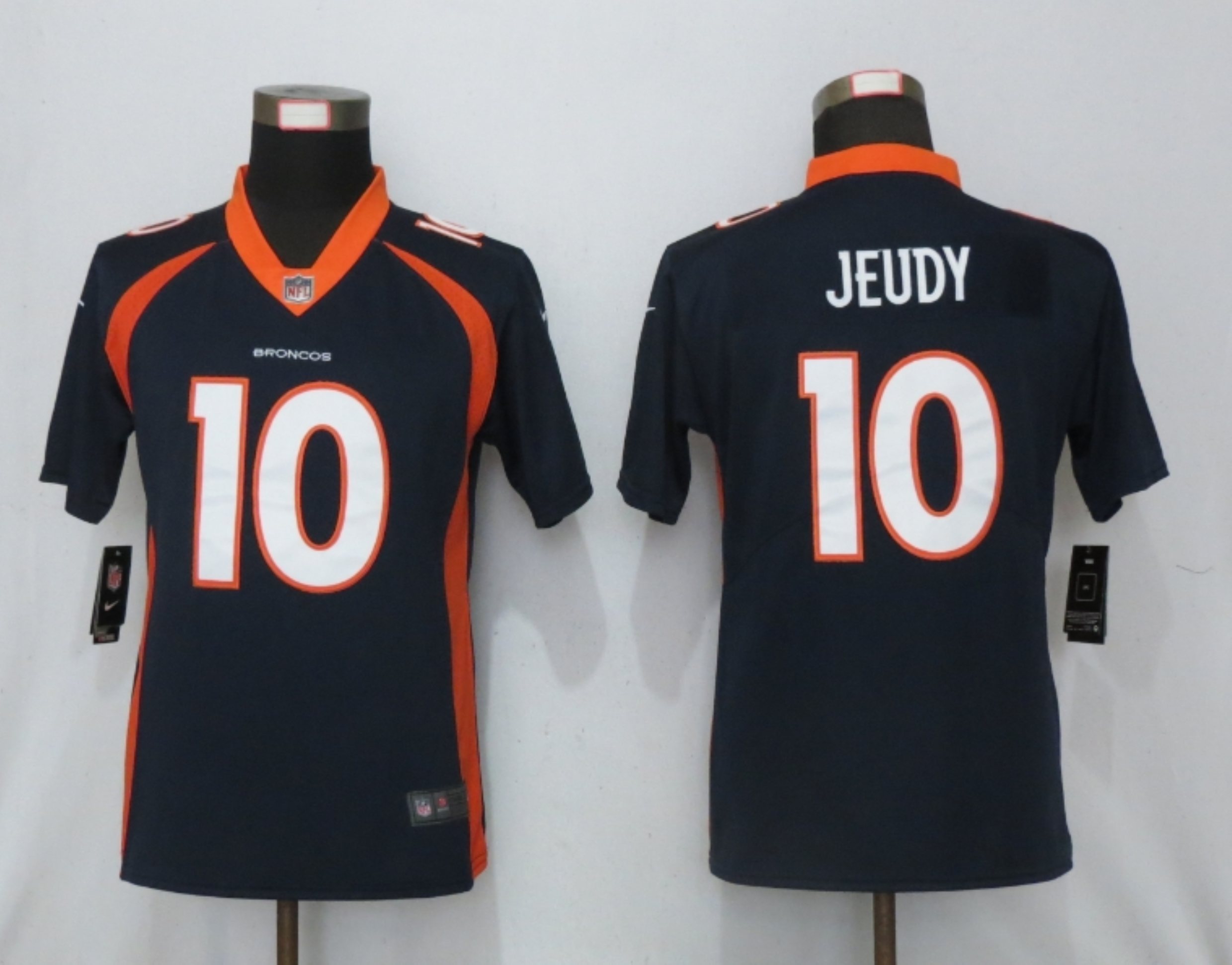 Women NEW Nike Denver Broncos #10 Jeudy Nike Blue Alternate Vapor Elite Playe->women nfl jersey->Women Jersey